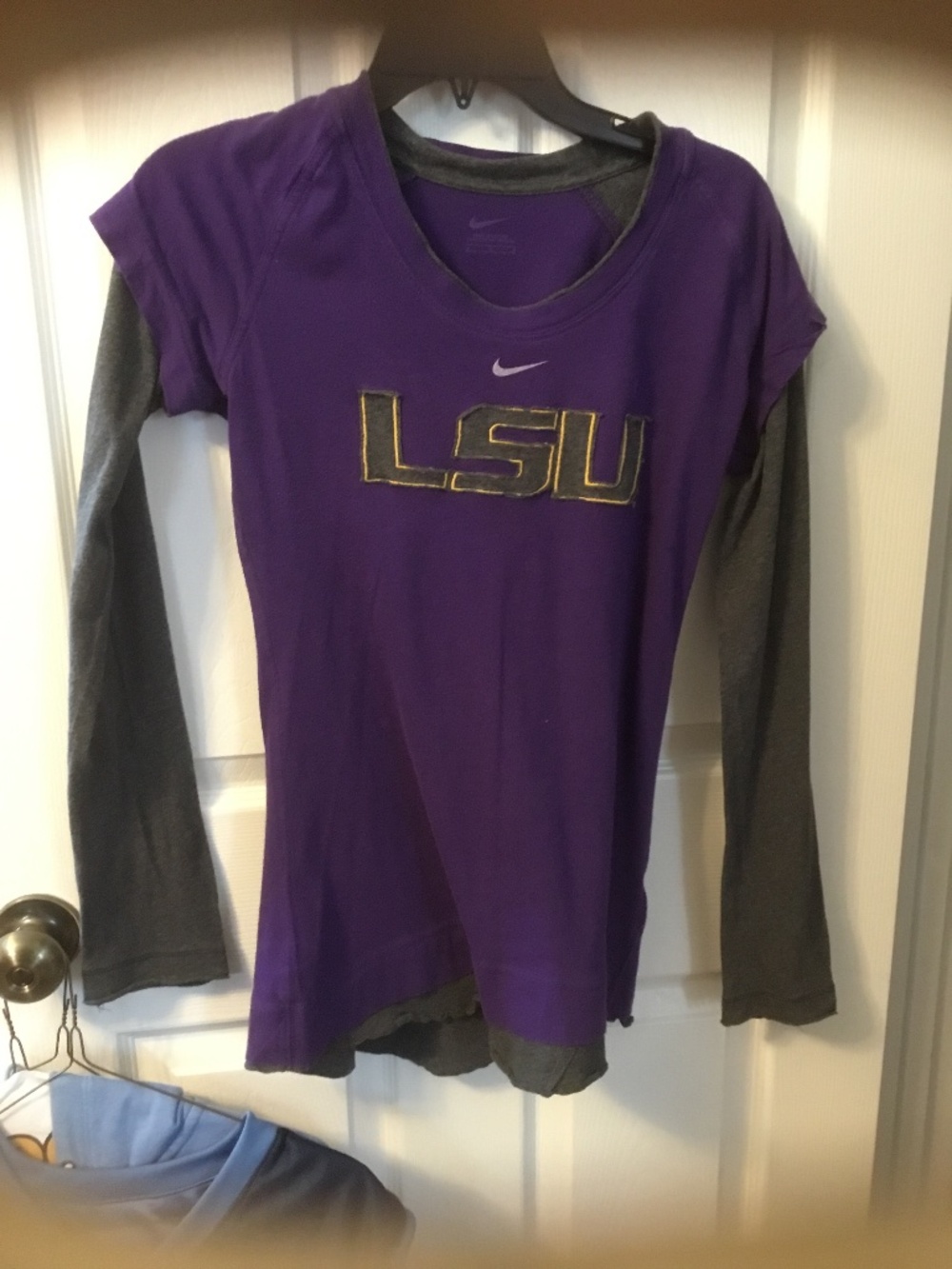 LSU Long Sleeve (Med- Slim) Purple-Gray-Gold